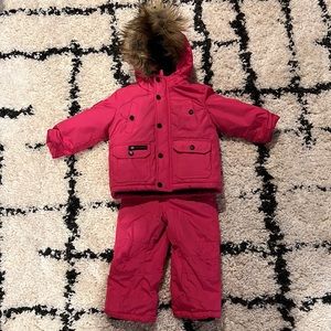 Kids snow pants with jacket.